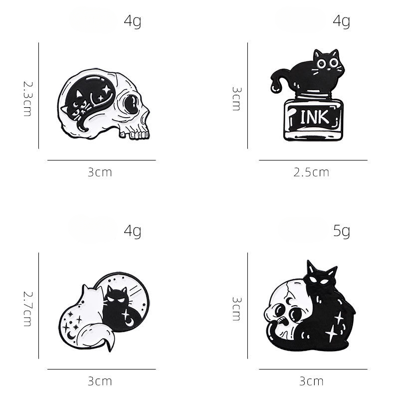 Cute Black Cat Collection Plan - Vintage Collectible Jewelry reseña y precio