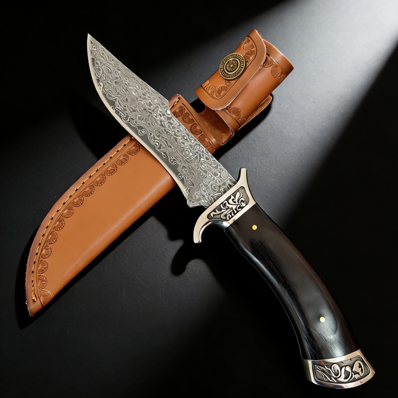 Vintage Engraved Damascus Stra - Vintage Collectible Knife reseña y precio