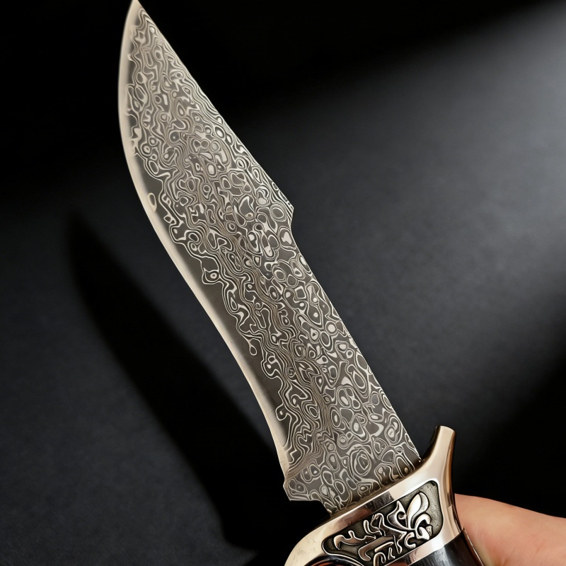 Vintage Engraved Damascus Stra - Vintage Collectible Knife reseña y precio