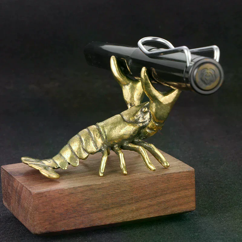 Solid Brass Crayfish Ornament  - Vintage Collectible Pens reseña y precio