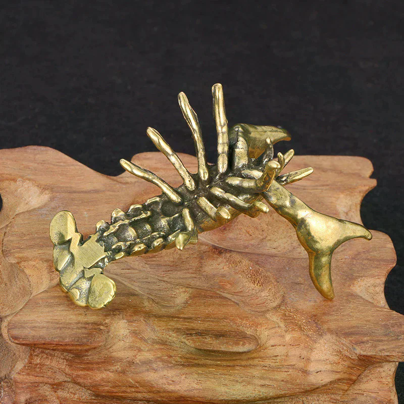 Solid Brass Crayfish Ornament  - Vintage Collectible Pens reseña y precio