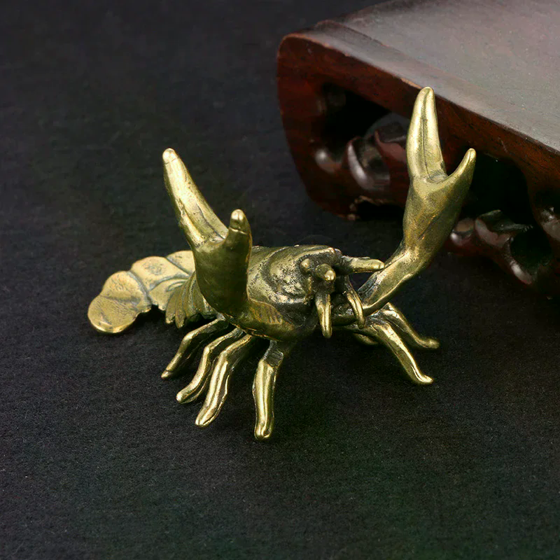Solid Brass Crayfish Ornament  - Vintage Collectible Pens reseña y precio