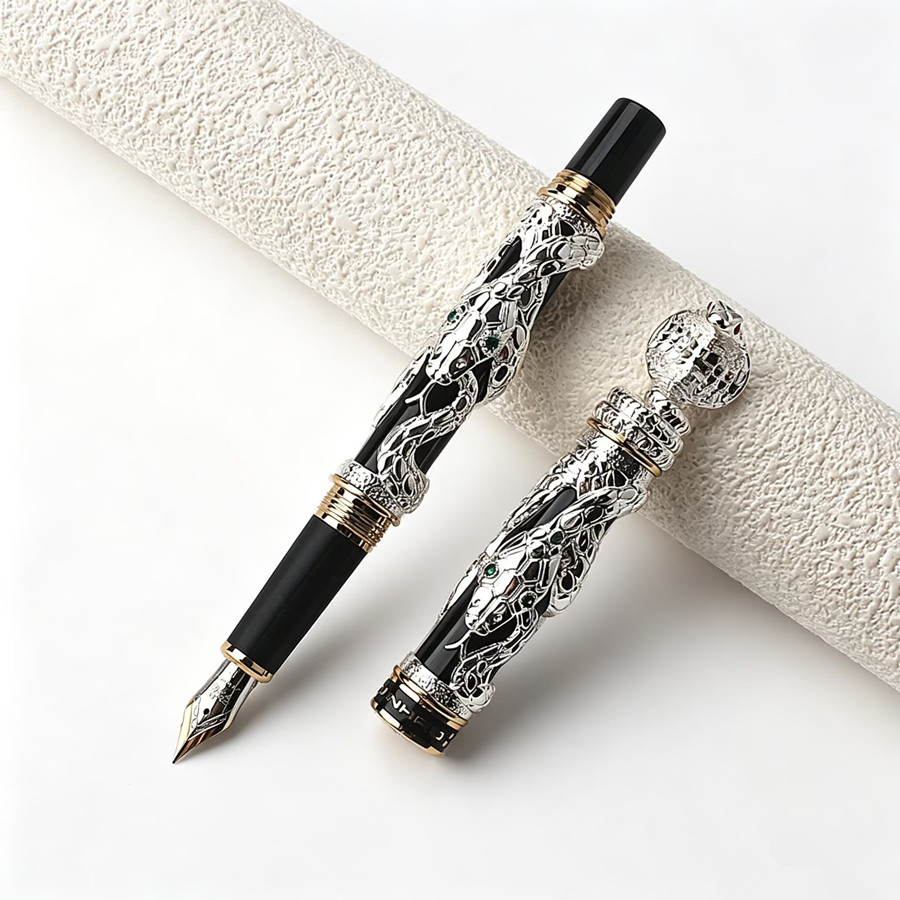 Jinhao Luxury Snake Embossed F - Vintage Collectible Pens reseña y precio