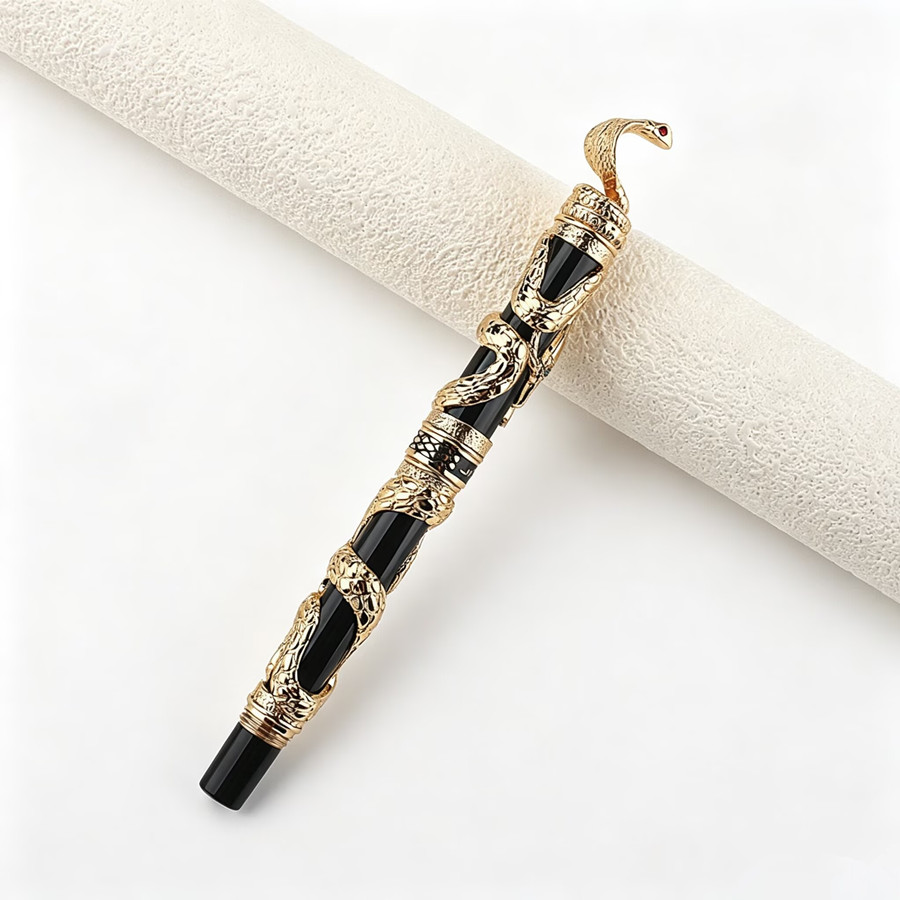 Jinhao Luxury Snake Embossed F - Vintage Collectible Pens reseña y precio