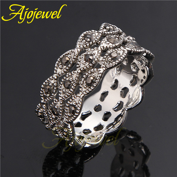 Ajojewel 3 Layer Rhinestone Ri - Vintage Collectible Jewelry reseña y precio