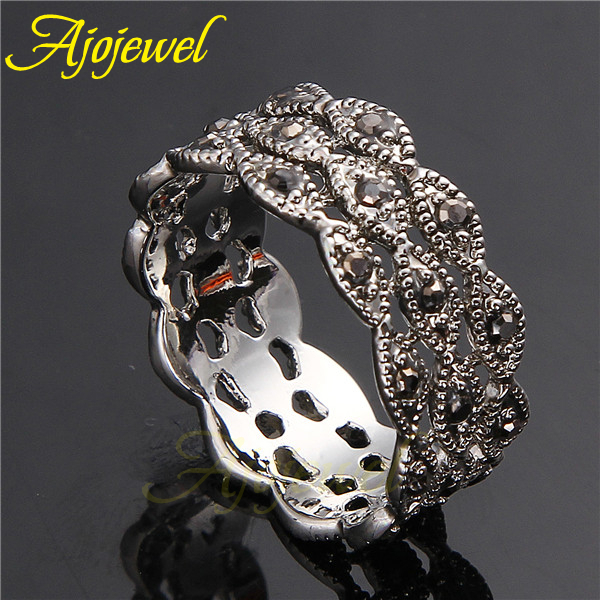 Ajojewel 3 Layer Rhinestone Ri - Vintage Collectible Jewelry reseña y precio