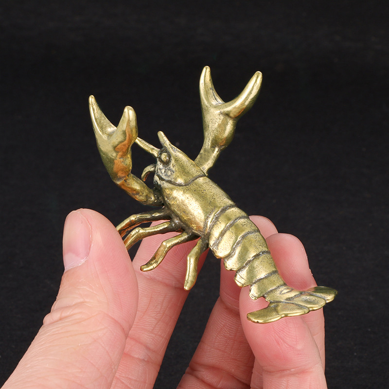 Solid Brass Crayfish Ornament  - Vintage Collectible Pens reseña y precio