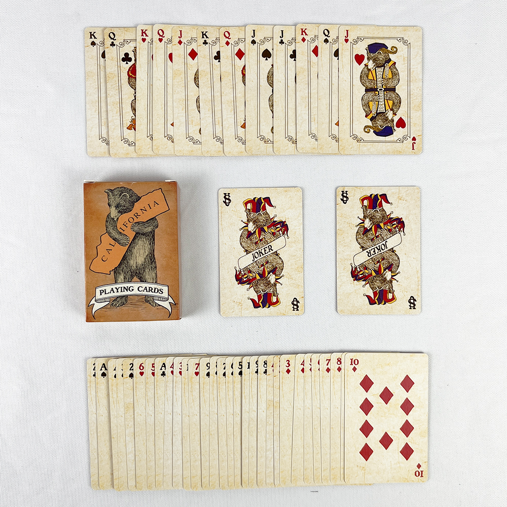 57x72mm Vintage Colourful Bear - Vintage Collectible Playing Cards reseña y precio