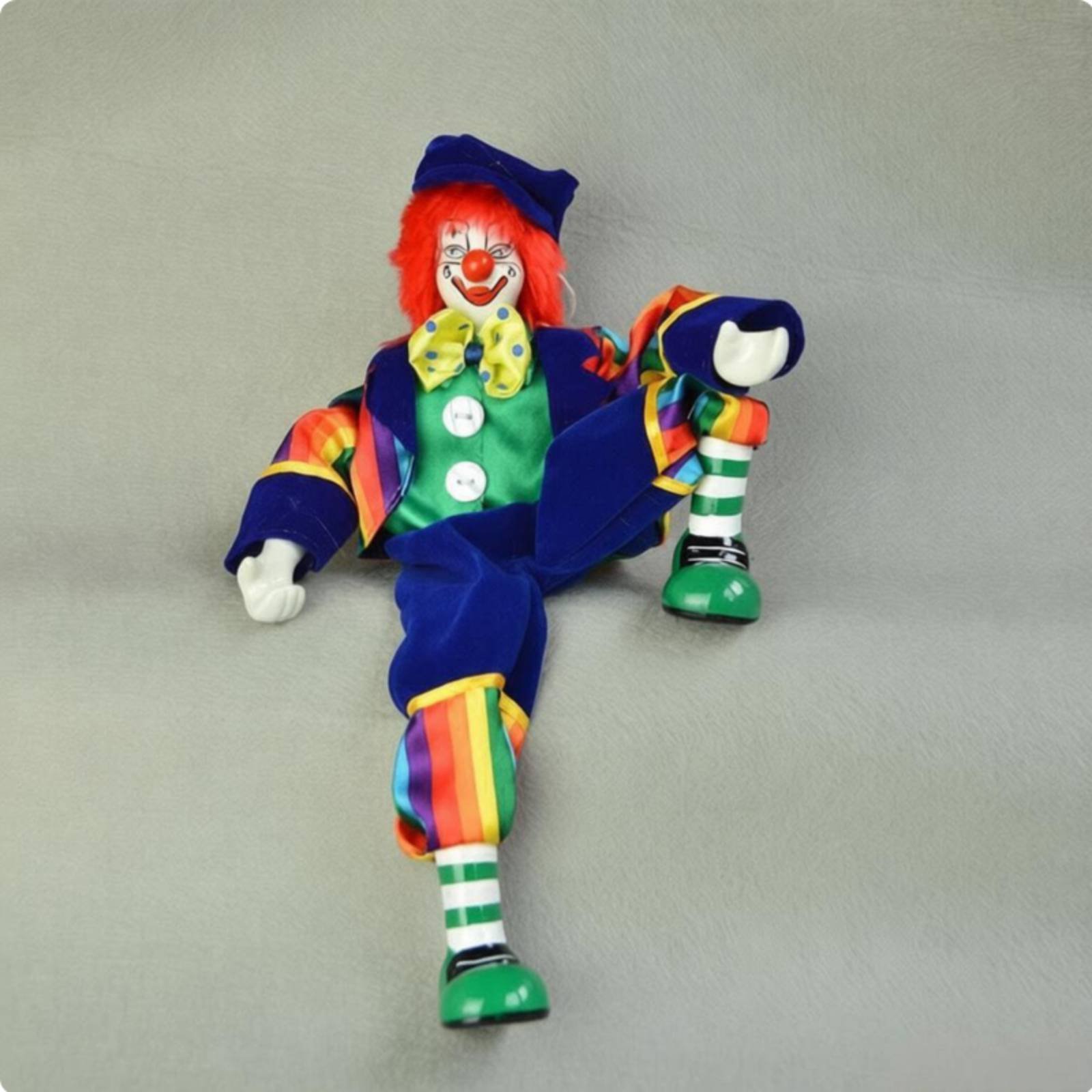 Dangling Leg Clown Doll Handma - Vintage Collectible Porcelain Dolls reseña y precio