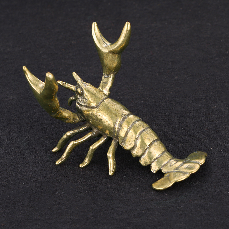 Solid Brass Crayfish Ornament  - Vintage Collectible Pens reseña y precio