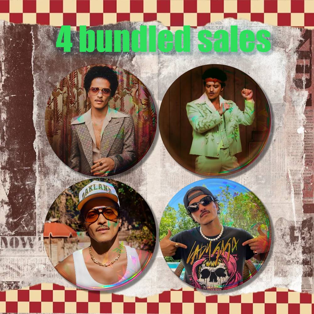 B-Bruno Mars 24K Magic Vintage - Vintage Collectible Jewelry reseña y precio