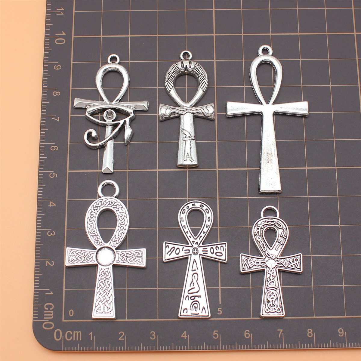 6pcs Antique Silver Color Key  - Vintage Collectible Jewelry reseña y precio