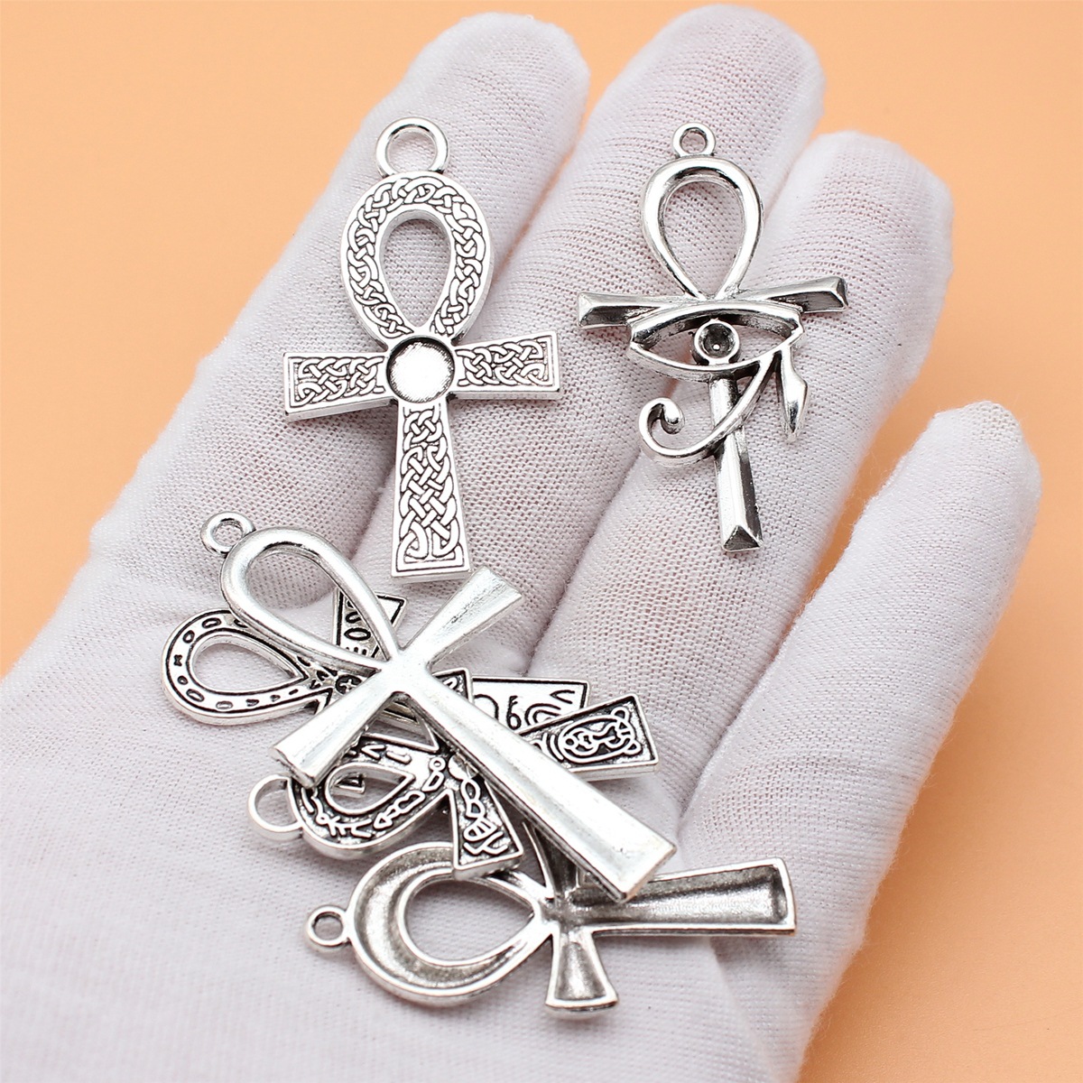 6pcs Antique Silver Color Key  - Vintage Collectible Jewelry reseña y precio