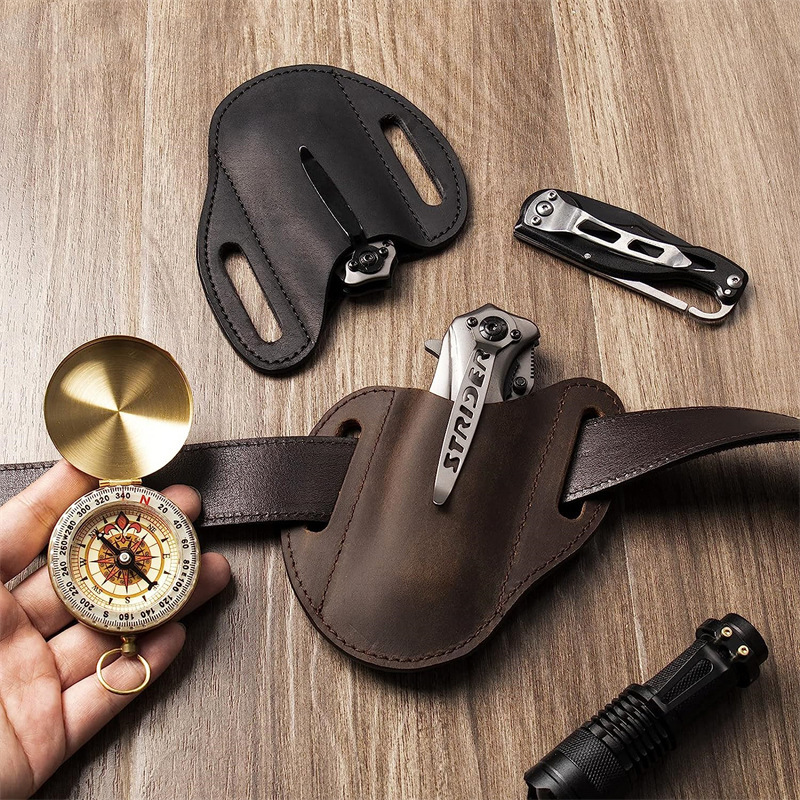 New Leather Case For Folding K - Vintage Collectible Knife reseña y precio