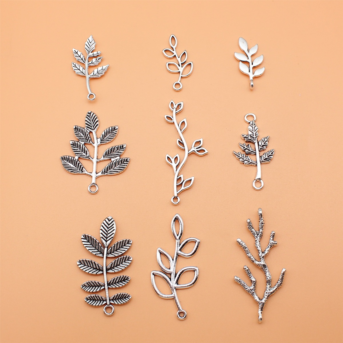 9pcs Antique Silver Color Bran - Vintage Collectible Jewelry reseña y precio