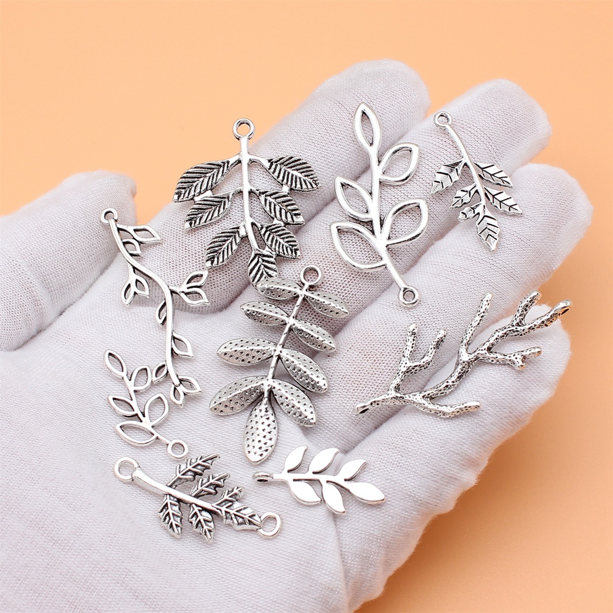 9pcs Antique Silver Color Bran - Vintage Collectible Jewelry reseña y precio