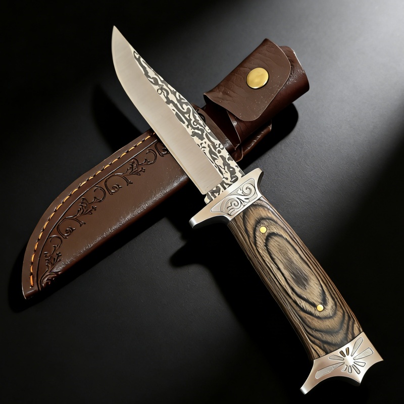 Vintage Engraved Straight Knif - Vintage Collectible Knife reseña y precio