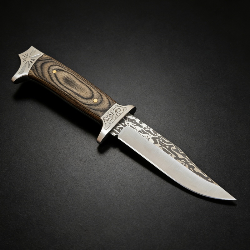 Vintage Engraved Straight Knif - Vintage Collectible Knife reseña y precio