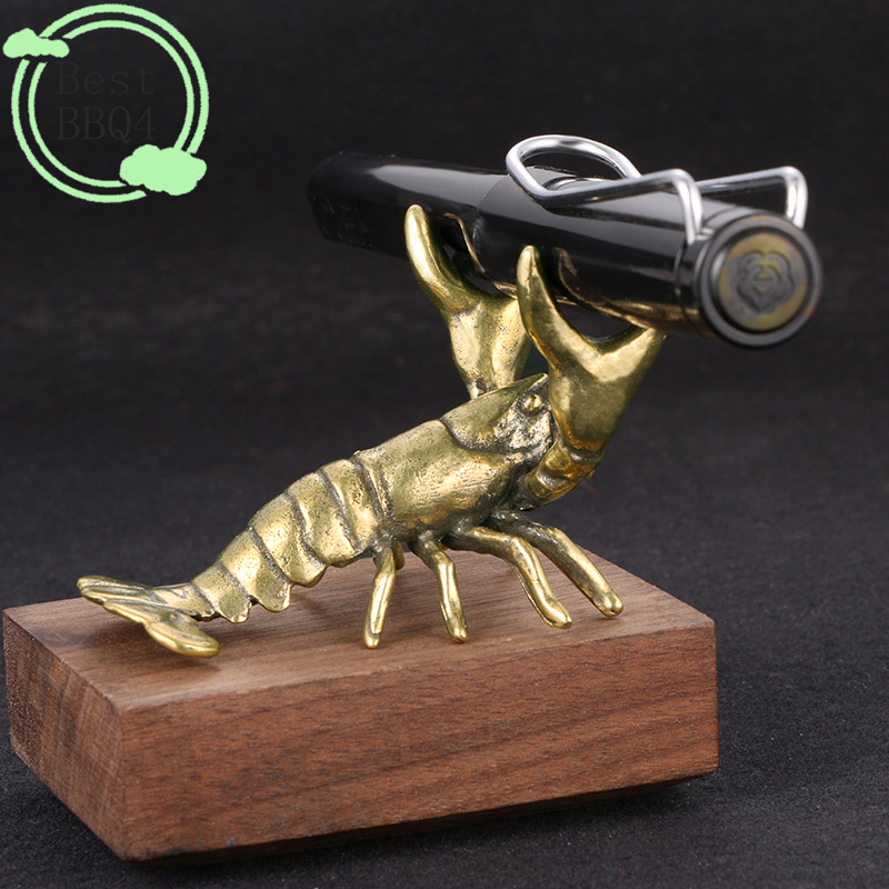 (BBQ4)Solid Brass Crayfish Orn - Vintage Collectible Pens reseña y precio