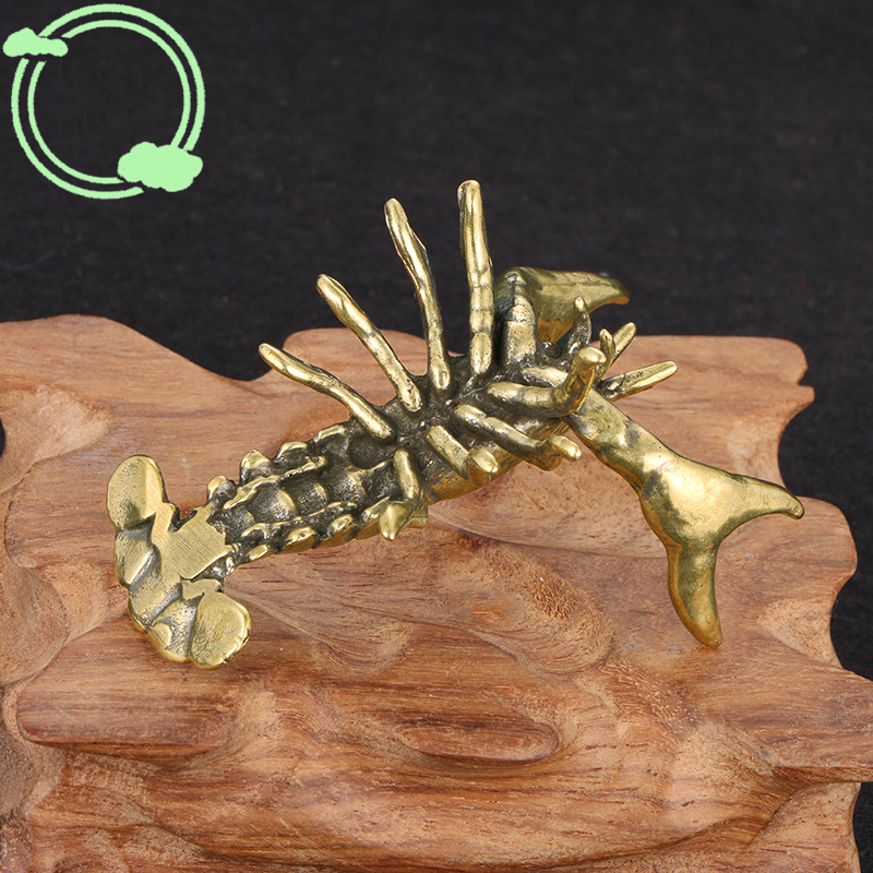 (BBQ4)Solid Brass Crayfish Orn - Vintage Collectible Pens reseña y precio