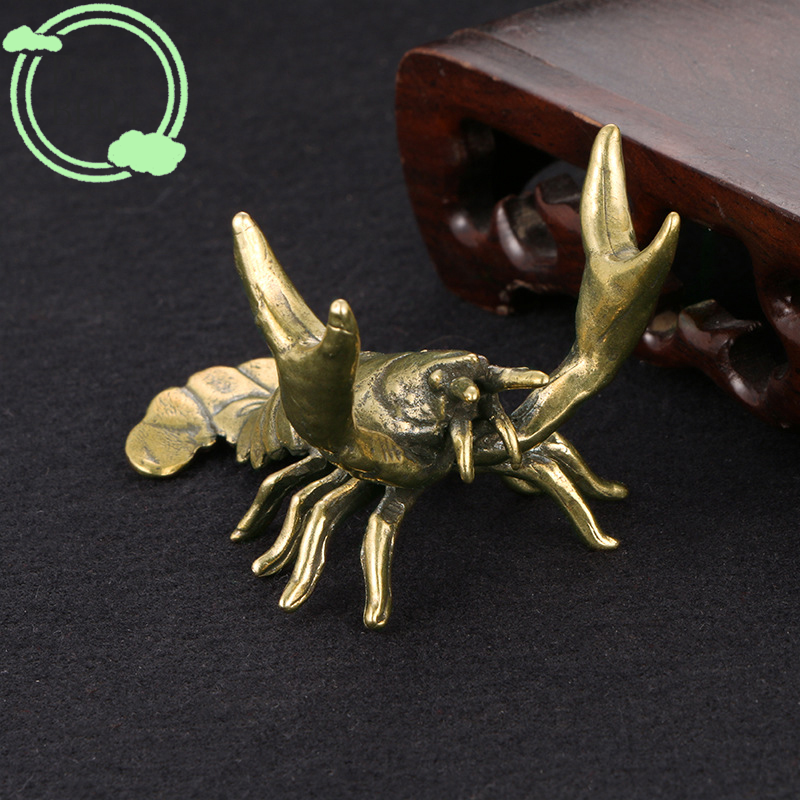 (BBQ4)Solid Brass Crayfish Orn - Vintage Collectible Pens reseña y precio