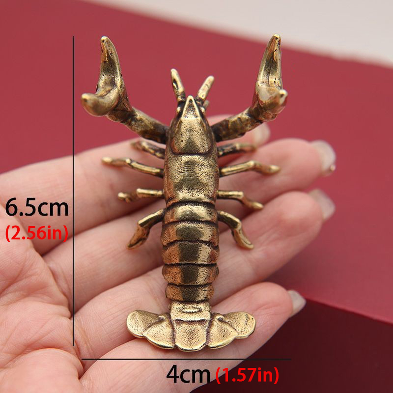 Funny Solid Brass Crayfish Orn - Vintage Collectible Pens reseña y precio