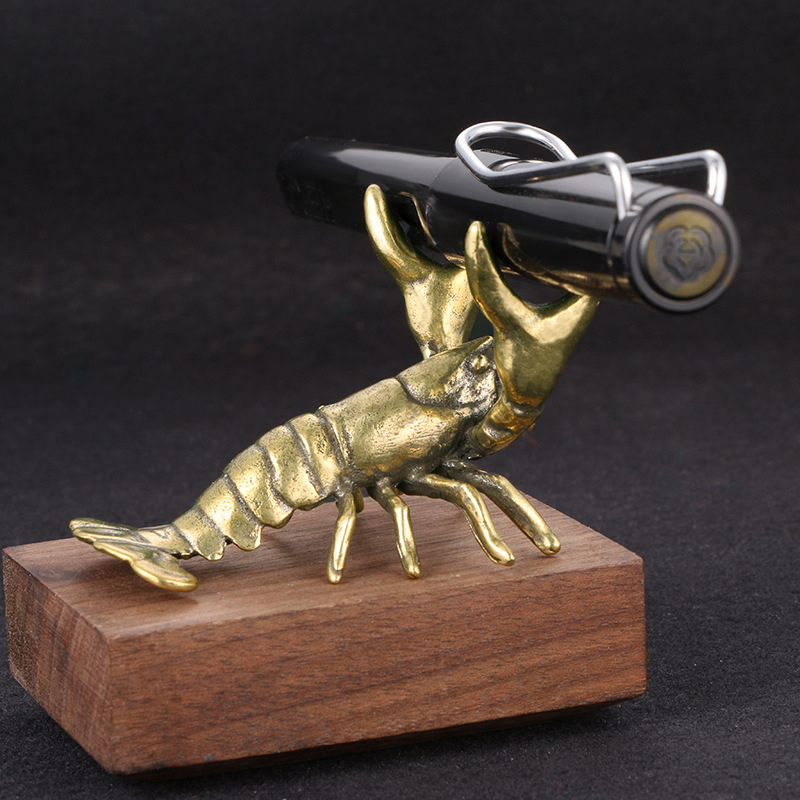 Funny Solid Brass Crayfish Orn - Vintage Collectible Pens reseña y precio