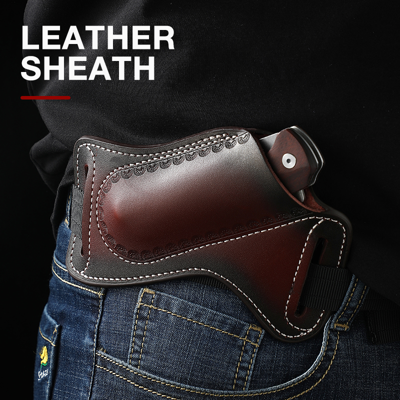 Vintage leather belt cover, ou - Vintage Collectible Knife reseña y precio