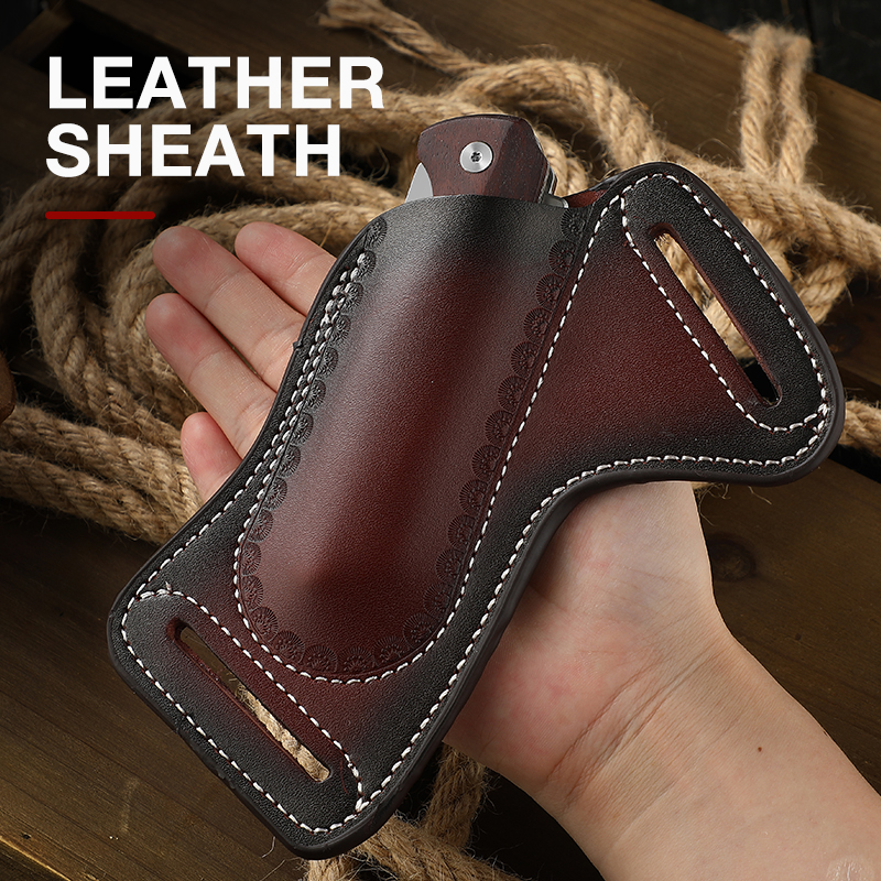Vintage leather belt cover, ou - Vintage Collectible Knife reseña y precio
