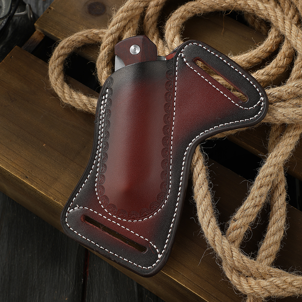 Vintage leather belt cover, ou - Vintage Collectible Knife reseña y precio