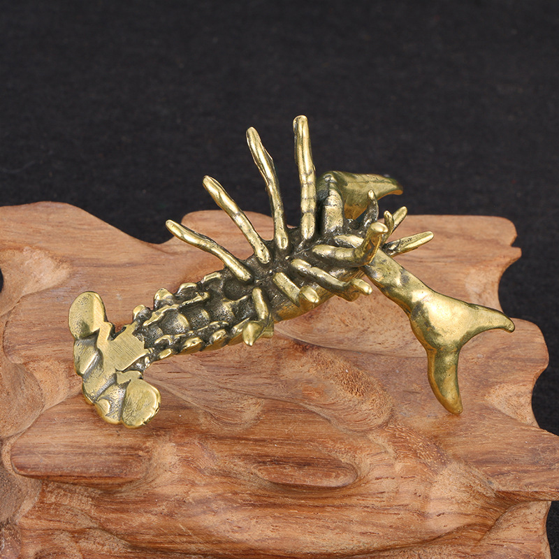 Solid Brass Crayfish Ornament  - Vintage Collectible Pens reseña y precio