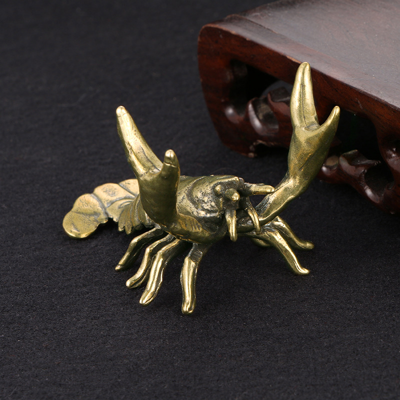 Solid Brass Crayfish Ornament  - Vintage Collectible Pens reseña y precio