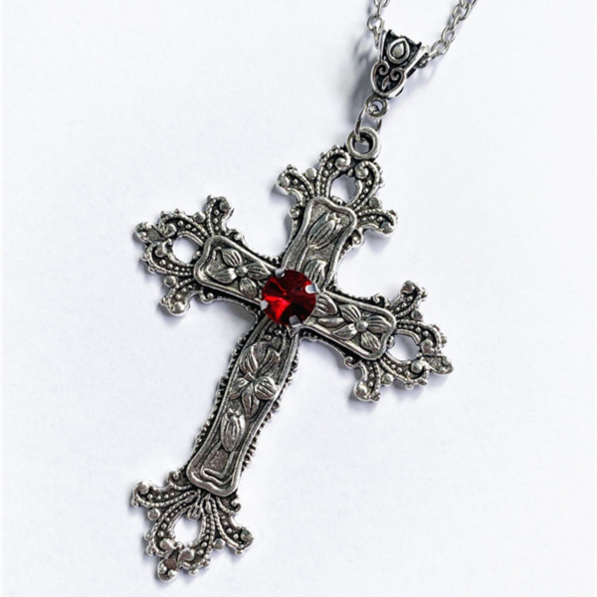 Punk Crystal Big Cross Pendant - Vintage Collectible Jewelry reseña y precio