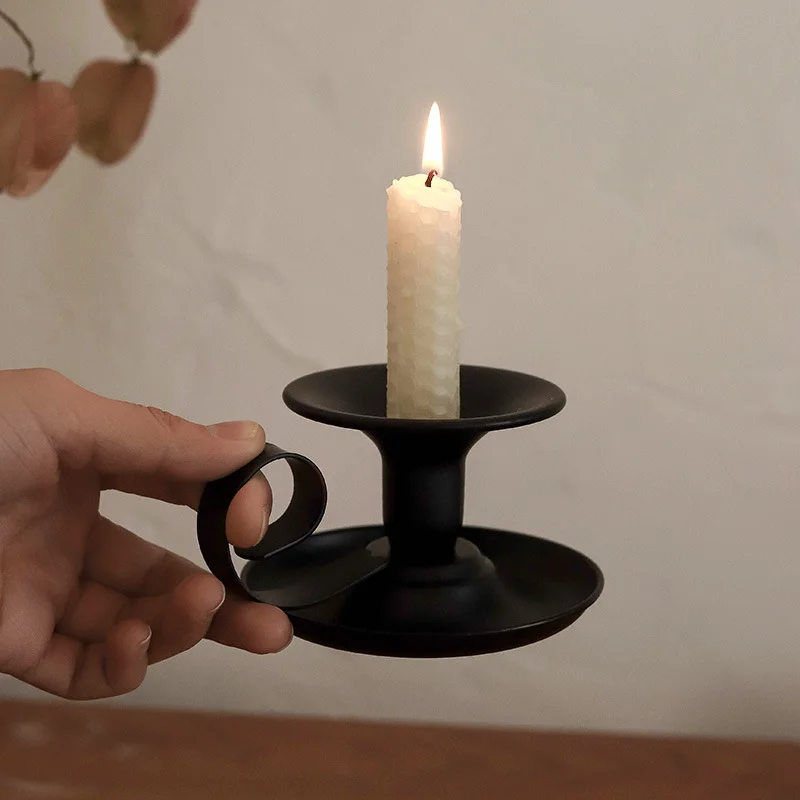 Tea Cup Type Candlestick Iron  - Collectible Vintage Matches reseña y precio