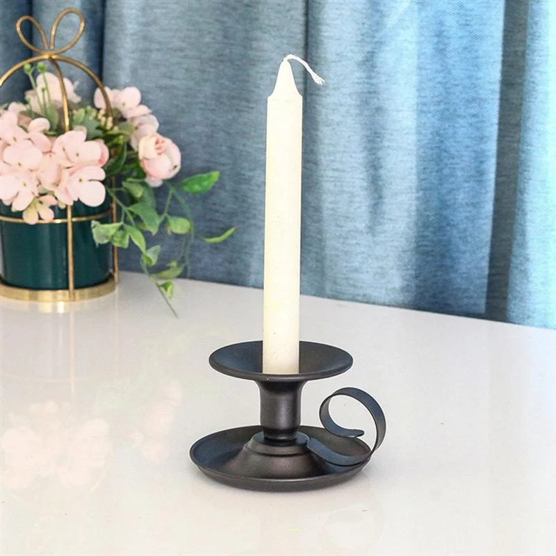 Tea Cup Type Candlestick Iron  - Collectible Vintage Matches reseña y precio