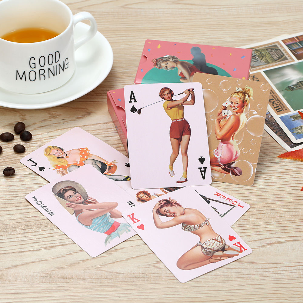 Vintage Sexy Bikini Beauty Pla - Vintage Collectible Playing Cards reseña y precio