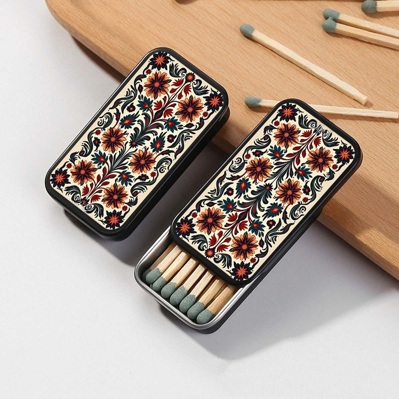 Vintage Metal Match Box Peaky  - Collectible Vintage Matches reseña y precio