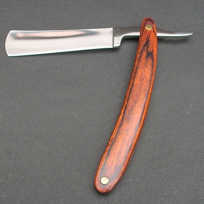 Vintage Wood Handle Straight E - Vintage Collectible Knife reseña y precio