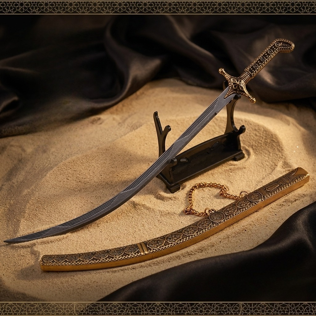 26cm Arabian Curved Sword weap - Vintage Collectible Knife reseña y precio