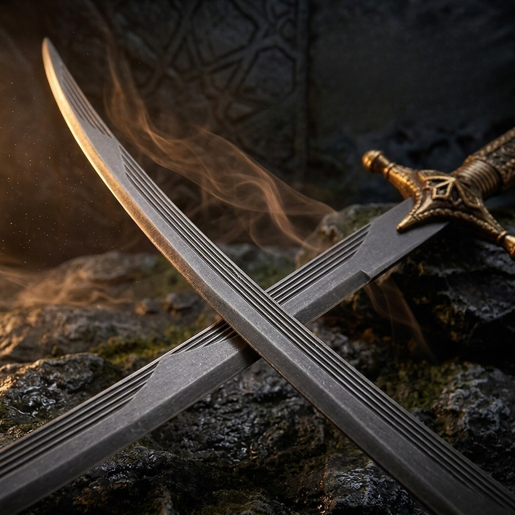 26cm Arabian Curved Sword weap - Vintage Collectible Knife reseña y precio