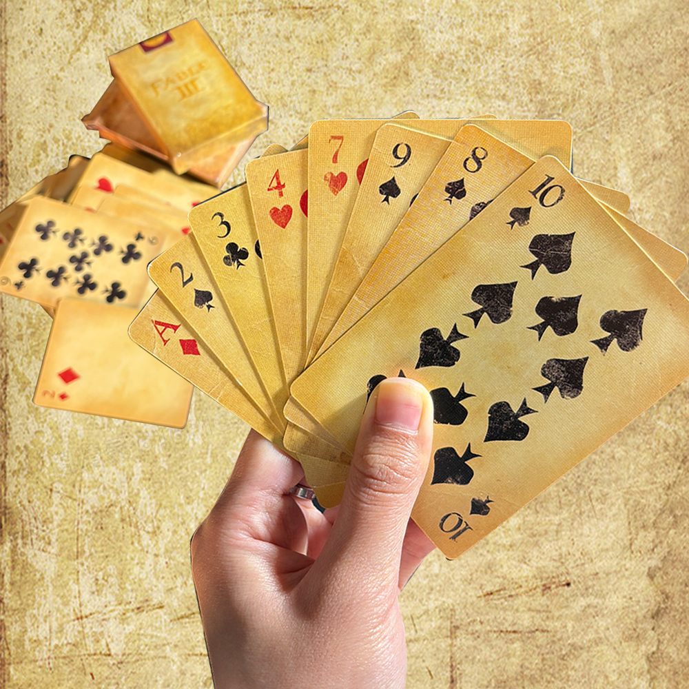 Vintage Distressed Playing Car - Vintage Collectible Playing Cards reseña y precio