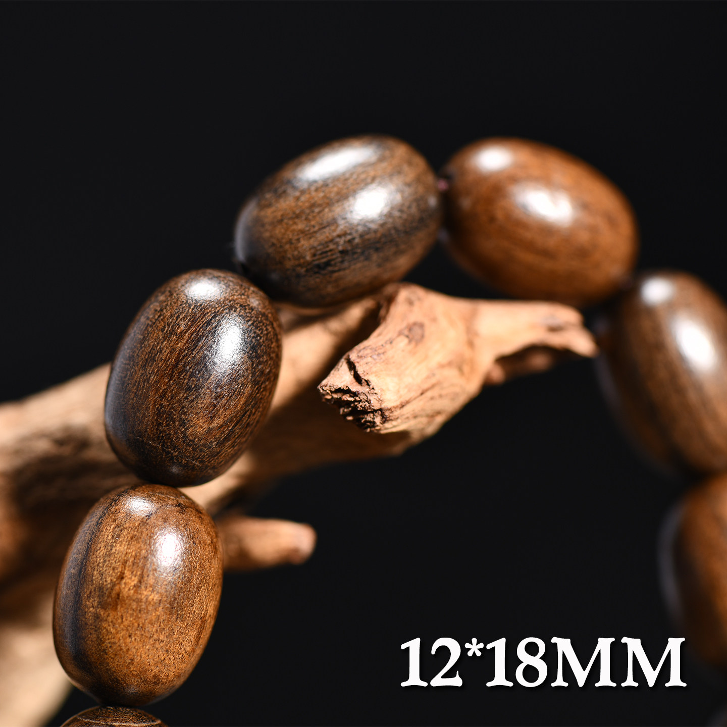 Vintage Ebony Wood Barrel Bead - Vintage Collectible Jewelry reseña y precio
